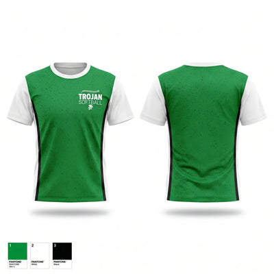 New Castle Trojans Soft Poly Tee Cotton Like Feel - 1