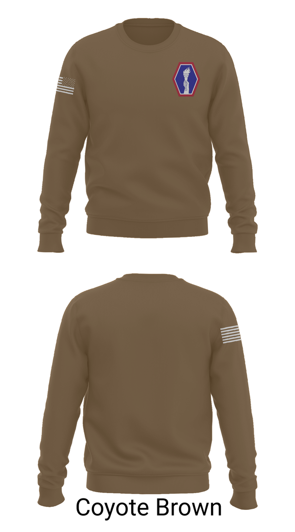Crew Neck Sweatshirt, 100 Battalion 442 Infantry, Army, Teamtime, Team time, sublimation, custom sports apparel, team uniforms, spirit wear, spiritwear, sports uniforms, custom shirts, team store, custom team store, fundraiser sports, apparel fundraiser