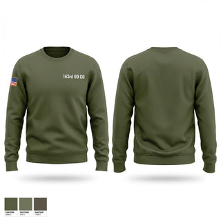Crew Neck Sweatshirt, 163rd OD. CO., Army, Teamtime, Team time, sublimation, custom sports apparel, team uniforms, spirit wear, spiritwear, sports uniforms, custom shirts, team store, custom team store, fundraiser sports, apparel fundraiser