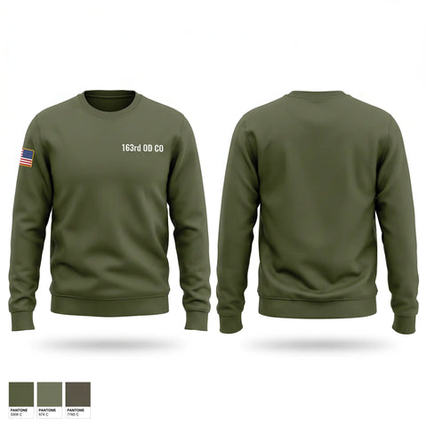 Crew Neck Sweatshirt, 163rd OD. CO., Army, Teamtime, Team time, sublimation, custom sports apparel, team uniforms, spirit wear, spiritwear, sports uniforms, custom shirts, team store, custom team store, fundraiser sports, apparel fundraiser
