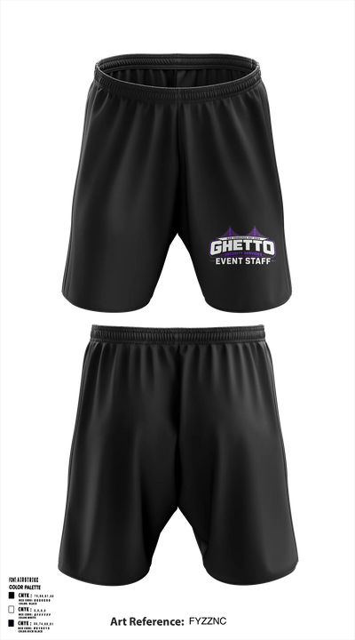 GHETTO SECURITY SERVICES Athletic Shorts With Pockets - 5