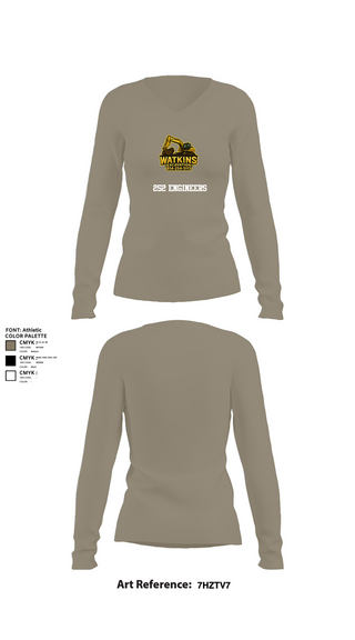 Womens Long Sleeve Vneck Shirt, 252 EngineersWatkins Excavation, , Teamtime, Team time, sublimation, custom sports apparel, team uniforms, spirit wear, spiritwear, sports uniforms, custom shirts, team store, custom team store, fundraiser sports, apparel fundraiser