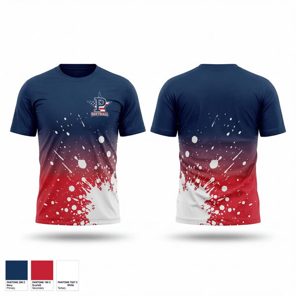 Short Sleeve Performance Shirt, Central Illinois Patriots, Softball, Teamtime, Team time, sublimation, custom sports apparel, team uniforms, spirit wear, spiritwear, sports uniforms, custom shirts, team store, custom team store, fundraiser sports, apparel fundraiser
