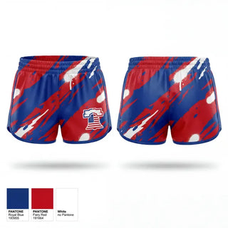 Womens Shorts, Liberty Bell Baseball, Baseball, Teamtime, Team time, sublimation, custom sports apparel, team uniforms, spirit wear, spiritwear, sports uniforms, custom shirts, team store, custom team store, fundraiser sports, apparel fundraiser