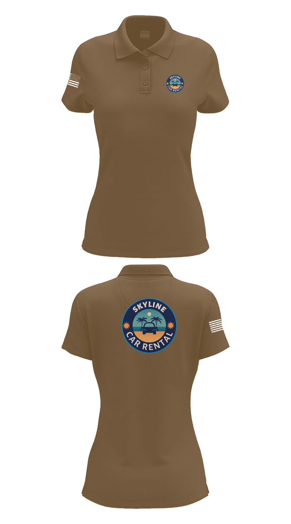Womens Short Sleeve Performance Polo, Skyline Car Rental, Men's Basketball, Teamtime, Team time, sublimation, custom sports apparel, team uniforms, spirit wear, spiritwear, sports uniforms, custom shirts, team store, custom team store, fundraiser sports, apparel fundraiser