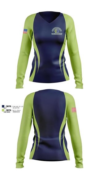 Womens Long Sleeve Vneck Shirt, Mecc -Wabash Twp Fire Dept, Fire Department, Teamtime, Team time, sublimation, custom sports apparel, team uniforms, spirit wear, spiritwear, sports uniforms, custom shirts, team store, custom team store, fundraiser sports, apparel fundraiser