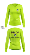 PECCO 69010364 Women's Long Sleeve V-neck Shirt - 6
