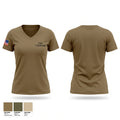 B Co 1-224th AVN Women's Short Sleeve V-neck Shirt - 1
