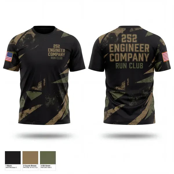 Short Sleeve Performance Shirt, 252 Engineer Company, Army, Teamtime, Team time, sublimation, custom sports apparel, team uniforms, spirit wear, spiritwear, sports uniforms, custom shirts, team store, custom team store, fundraiser sports, apparel fundraiser