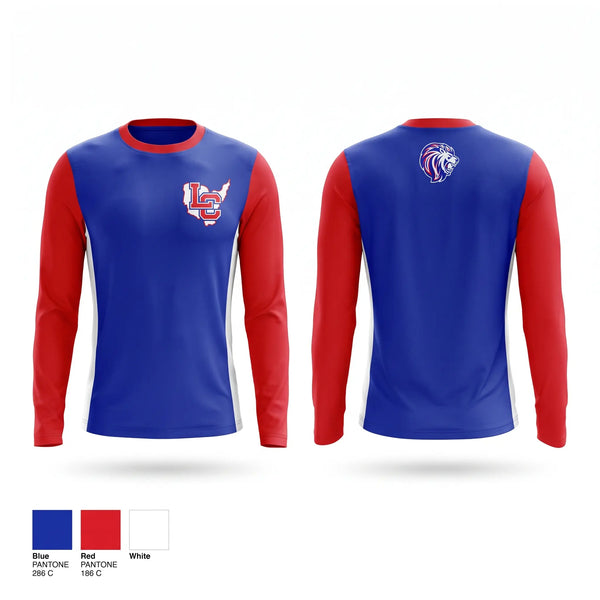Long Sleeve Performance Shirt, Lewis County Lions, , Teamtime, Team time, sublimation, custom sports apparel, team uniforms, spirit wear, spiritwear, sports uniforms, custom shirts, team store, custom team store, fundraiser sports, apparel fundraiser