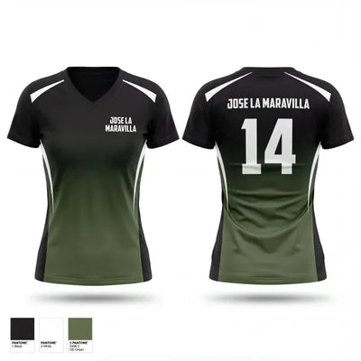 Jose La Maravilla 4028097 Women's Short Sleeve V-neck Shirt - 1