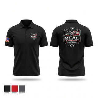 Short Sleeve Performance Polo, Neal & Associates, Police, Teamtime, Team time, sublimation, custom sports apparel, team uniforms, spirit wear, spiritwear, sports uniforms, custom shirts, team store, custom team store, fundraiser sports, apparel fundraiser