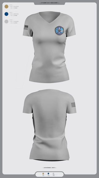 Womens Short Sleeve Vneck Shirt, Airport Operations Control Center, Fire Department, Teamtime, Team time, sublimation, custom sports apparel, team uniforms, spirit wear, spiritwear, sports uniforms, custom shirts, team store, custom team store, fundraiser sports, apparel fundraiser