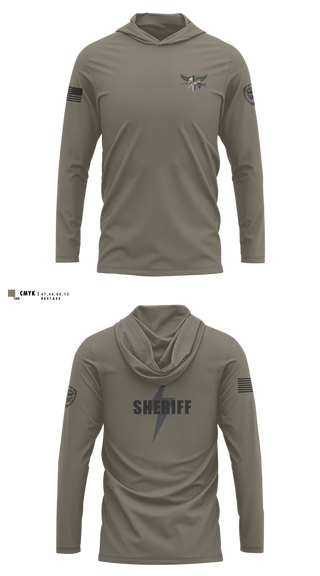 Long Sleeve Performance Shirt with hood, Caldwell County SWAT, Police, Teamtime, Team time, sublimation, custom sports apparel, team uniforms, spirit wear, spiritwear, sports uniforms, custom shirts, team store, custom team store, fundraiser sports, apparel fundraiser