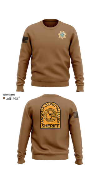 Crew Neck Sweatshirt, Lancaster County Sheriff's Office, Police, Teamtime, Team time, sublimation, custom sports apparel, team uniforms, spirit wear, spiritwear, sports uniforms, custom shirts, team store, custom team store, fundraiser sports, apparel fundraiser