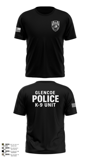 Short Sleeve Performance Shirt, GLENCOE POLICE DEPARTMENT K9, Police, Teamtime, Team time, sublimation, custom sports apparel, team uniforms, spirit wear, spiritwear, sports uniforms, custom shirts, team store, custom team store, fundraiser sports, apparel fundraiser