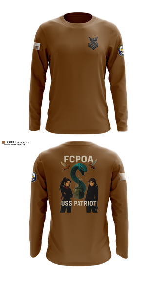Long Sleeve Performance Shirt, USS PATRIOT FCPOA 2, , Teamtime, Team time, sublimation, custom sports apparel, team uniforms, spirit wear, spiritwear, sports uniforms, custom shirts, team store, custom team store, fundraiser sports, apparel fundraiser