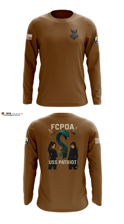 USS PATRIOT FCPOA 2 Long Sleeve Performance Shirt 100