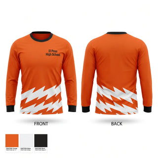 Long Sleeve Performance Shirt, El Paso High School, Tennis, Teamtime, Team time, sublimation, custom sports apparel, team uniforms, spirit wear, spiritwear, sports uniforms, custom shirts, team store, custom team store, fundraiser sports, apparel fundraiser
