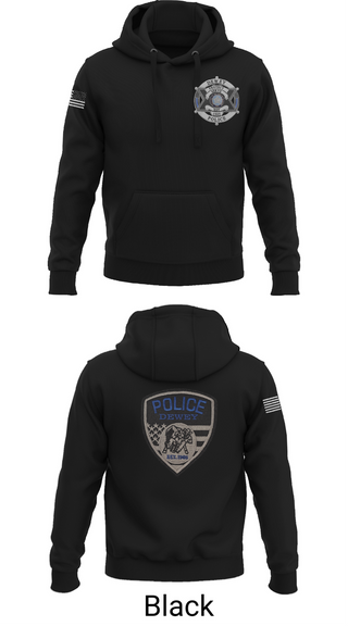 Hoodie, Dewey Police Department, , Teamtime, Team time, sublimation, custom sports apparel, team uniforms, spirit wear, spiritwear, sports uniforms, custom shirts, team store, custom team store, fundraiser sports, apparel fundraiser