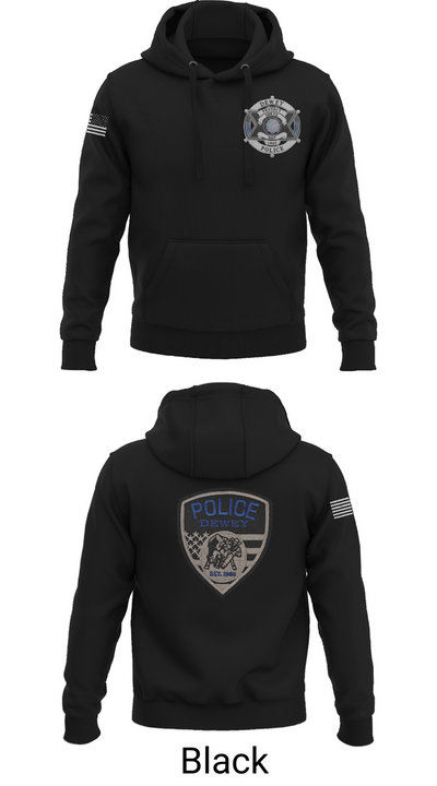Dewey Police Department 16354640 Hoodie - 36