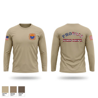Long Sleeve Performance Shirt, Phoenix Fire Department, Fire Department, Teamtime, Team time, sublimation, custom sports apparel, team uniforms, spirit wear, spiritwear, sports uniforms, custom shirts, team store, custom team store, fundraiser sports, apparel fundraiser