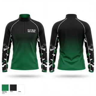 Quarter Zip Jacket, Kelly Walsh High School, Swimming, Teamtime, Team time, sublimation, custom sports apparel, team uniforms, spirit wear, spiritwear, sports uniforms, custom shirts, team store, custom team store, fundraiser sports, apparel fundraiser