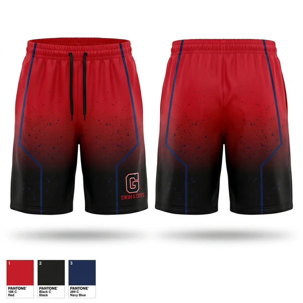 Athletic Shorts With Pockets, Glenwood High School Swimming, Swimming, Teamtime, Team time, sublimation, custom sports apparel, team uniforms, spirit wear, spiritwear, sports uniforms, custom shirts, team store, custom team store, fundraiser sports, apparel fundraiser