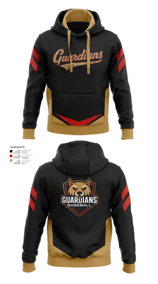 Hoodie, Guardians Baseball, Baseball, Teamtime, Team time, sublimation, custom sports apparel, team uniforms, spirit wear, spiritwear, sports uniforms, custom shirts, team store, custom team store, fundraiser sports, apparel fundraiser