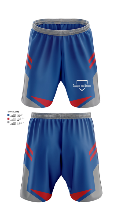 Dugouts and Dingers Athletic Shorts With Pockets - 21