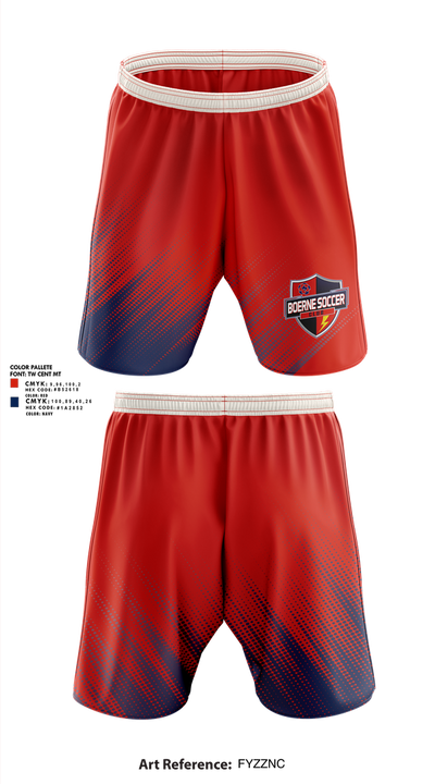 Boerne Soccer Club 18018985 Athletic Shorts With Pockets - 2
