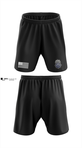 Athletic Shorts With Pockets, DEA DC 45, Police, Teamtime, Team time, sublimation, custom sports apparel, team uniforms, spirit wear, spiritwear, sports uniforms, custom shirts, team store, custom team store, fundraiser sports, apparel fundraiser
