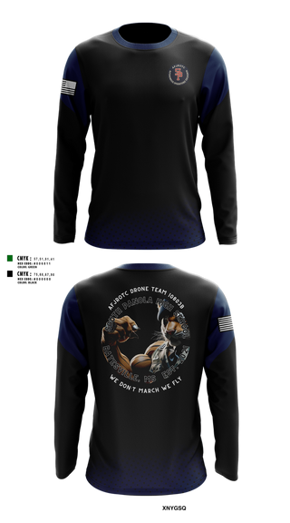Long Sleeve Performance Shirt, AFJROTC MS-081 DRONE TEAM, , Teamtime, Team time, sublimation, custom sports apparel, team uniforms, spirit wear, spiritwear, sports uniforms, custom shirts, team store, custom team store, fundraiser sports, apparel fundraiser