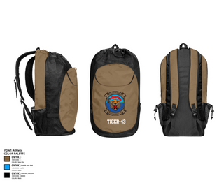 Gear Bag, Tiger-43, , Teamtime, Team time, sublimation, custom sports apparel, team uniforms, spirit wear, spiritwear, sports uniforms, custom shirts, team store, custom team store, fundraiser sports, apparel fundraiser