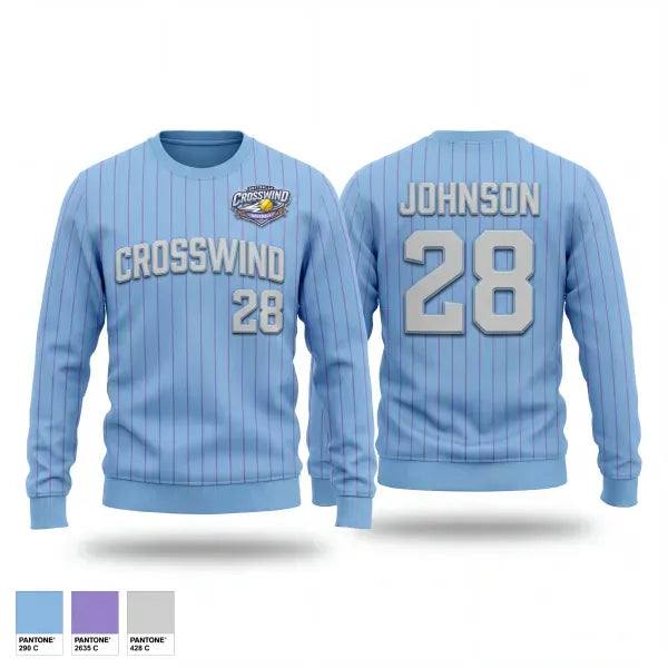 Crew Neck Sweatshirt, SW Kansas Crosswind, Softball, Teamtime, Team time, sublimation, custom sports apparel, team uniforms, spirit wear, spiritwear, sports uniforms, custom shirts, team store, custom team store, fundraiser sports, apparel fundraiser