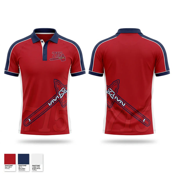 Short Sleeve Performance Polo, 715 Hammers, Baseball, Teamtime, Team time, sublimation, custom sports apparel, team uniforms, spirit wear, spiritwear, sports uniforms, custom shirts, team store, custom team store, fundraiser sports, apparel fundraiser