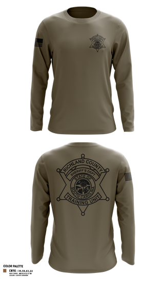 Long Sleeve Rash Guard Shirt, Richland County Sheriff's Department Training Unit, Police, Teamtime, Team time, sublimation, custom sports apparel, team uniforms, spirit wear, spiritwear, sports uniforms, custom shirts, team store, custom team store, fundraiser sports, apparel fundraiser