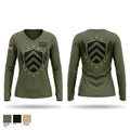 Smyrna SWAT 38156173 Women's Long Sleeve V-neck Shirt - 1