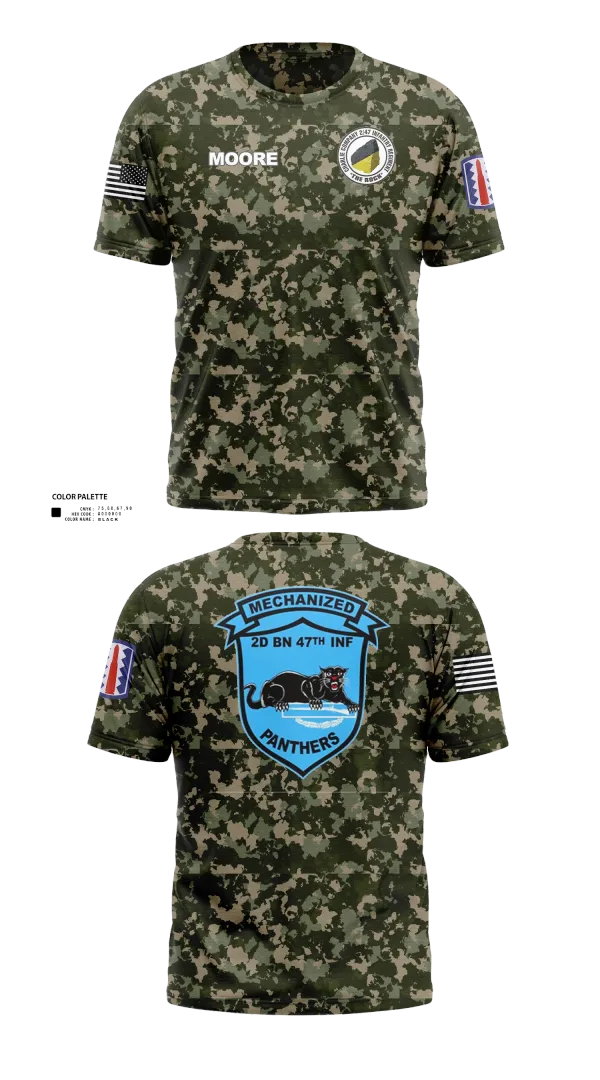 Old School Cotton Feel Shirt, C Co 2-47 197th Infantry Brigade, , Teamtime, Team time, sublimation, custom sports apparel, team uniforms, spirit wear, spiritwear, sports uniforms, custom shirts, team store, custom team store, fundraiser sports, apparel fundraiser