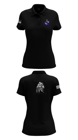 Womens Short Sleeve Performance Polo, 1-306th IN BN, , Teamtime, Team time, sublimation, custom sports apparel, team uniforms, spirit wear, spiritwear, sports uniforms, custom shirts, team store, custom team store, fundraiser sports, apparel fundraiser