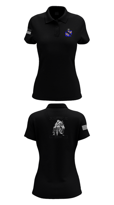 1-306th IN BN 86635313 Women's Short Sleeve Performance Polo  - 35