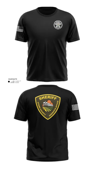 Old School Cotton Feel Shirt, Otero County Sheriffs Office, Police, Teamtime, Team time, sublimation, custom sports apparel, team uniforms, spirit wear, spiritwear, sports uniforms, custom shirts, team store, custom team store, fundraiser sports, apparel fundraiser