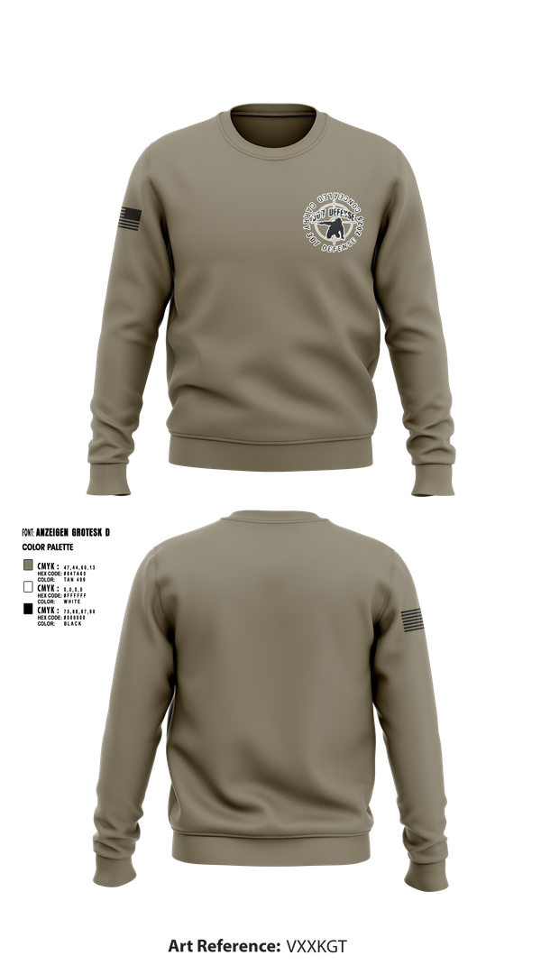 Crew Neck Sweatshirt, 308 Defense, , Teamtime, Team time, sublimation, custom sports apparel, team uniforms, spirit wear, spiritwear, sports uniforms, custom shirts, team store, custom team store, fundraiser sports, apparel fundraiser