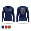 Richlands fire and rescue Women's Long Sleeve V-neck Shirt - 1