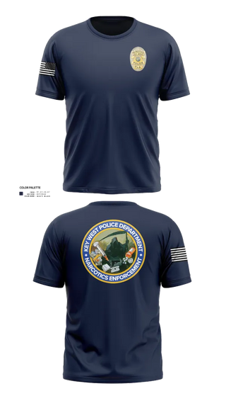 Old School Cotton Feel Shirt, Key West Police Department, , Teamtime, Team time, sublimation, custom sports apparel, team uniforms, spirit wear, spiritwear, sports uniforms, custom shirts, team store, custom team store, fundraiser sports, apparel fundraiser