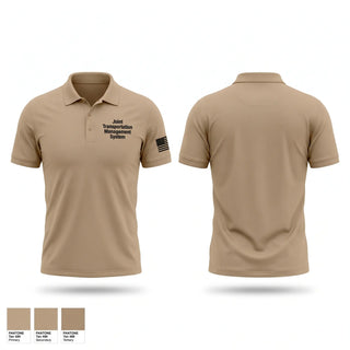 Short Sleeve Performance Polo, Joint Transportation Management System, Air Force, Teamtime, Team time, sublimation, custom sports apparel, team uniforms, spirit wear, spiritwear, sports uniforms, custom shirts, team store, custom team store, fundraiser sports, apparel fundraiser
