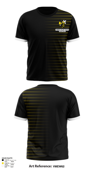 Short Sleeve Performance Shirt, Ferndale Yellow Jackets, Men's Basketball, Teamtime, Team time, sublimation, custom sports apparel, team uniforms, spirit wear, spiritwear, sports uniforms, custom shirts, team store, custom team store, fundraiser sports, apparel fundraiser