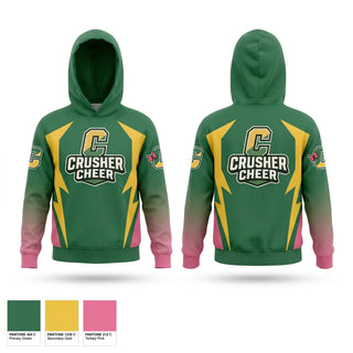 Hoodie, Crushers, Cheer, Teamtime, Team time, sublimation, custom sports apparel, team uniforms, spirit wear, spiritwear, sports uniforms, custom shirts, team store, custom team store, fundraiser sports, apparel fundraiser