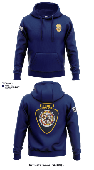 Hoodie, Otoe-Missouria Police Department, Police, Teamtime, Team time, sublimation, custom sports apparel, team uniforms, spirit wear, spiritwear, sports uniforms, custom shirts, team store, custom team store, fundraiser sports, apparel fundraiser