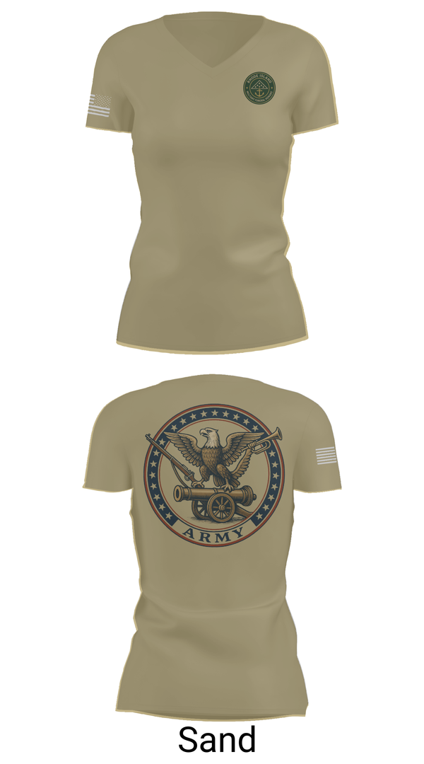 Womens Short Sleeve Vneck Shirt, Military Funeral Honors, , Teamtime, Team time, sublimation, custom sports apparel, team uniforms, spirit wear, spiritwear, sports uniforms, custom shirts, team store, custom team store, fundraiser sports, apparel fundraiser
